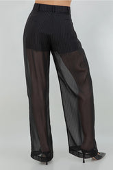 Lightweight Lurex Accent Woven Pants